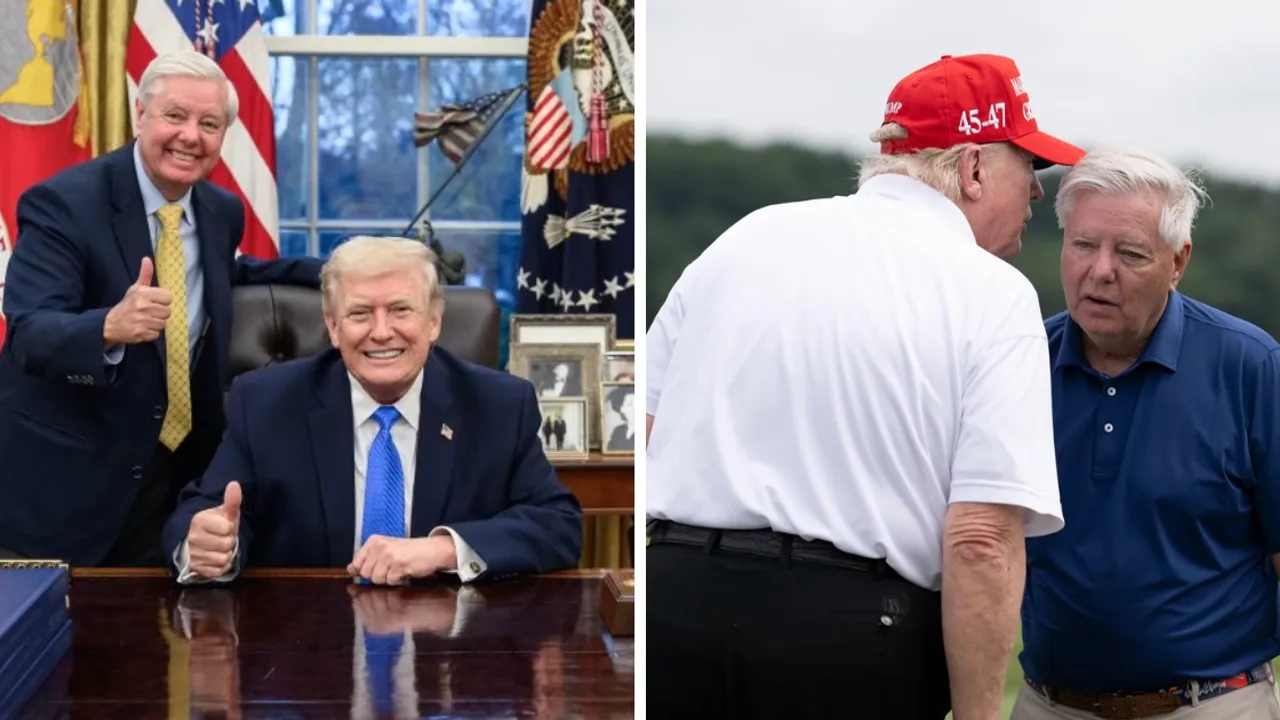 Senator Lindsey Graham, in his final years, was one of Donald Trump's closest allies, often accompanying him on golf outings (x/@LindseyGrahamSC)