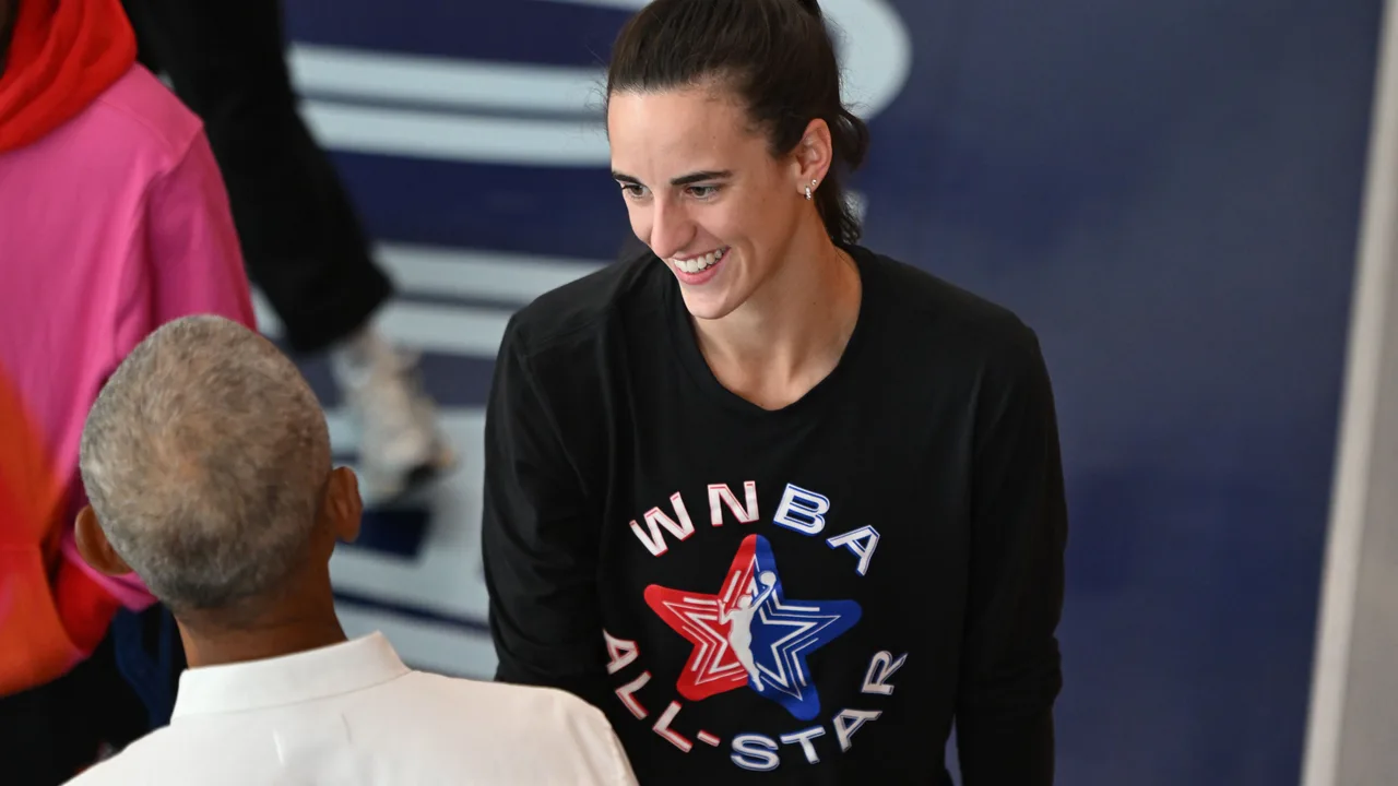 Barack Obama leaves Caitlin Clark starstruck as he joins WNBA All-Stars on the court