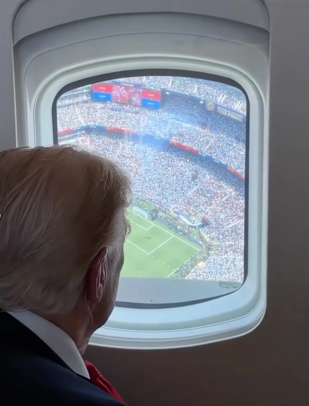 Trump gets bird’s-eye view of World Cup final