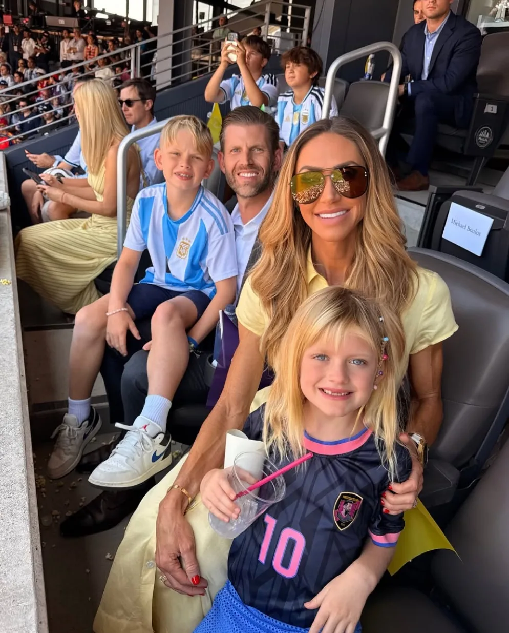 Trump family photos capture World Cup final