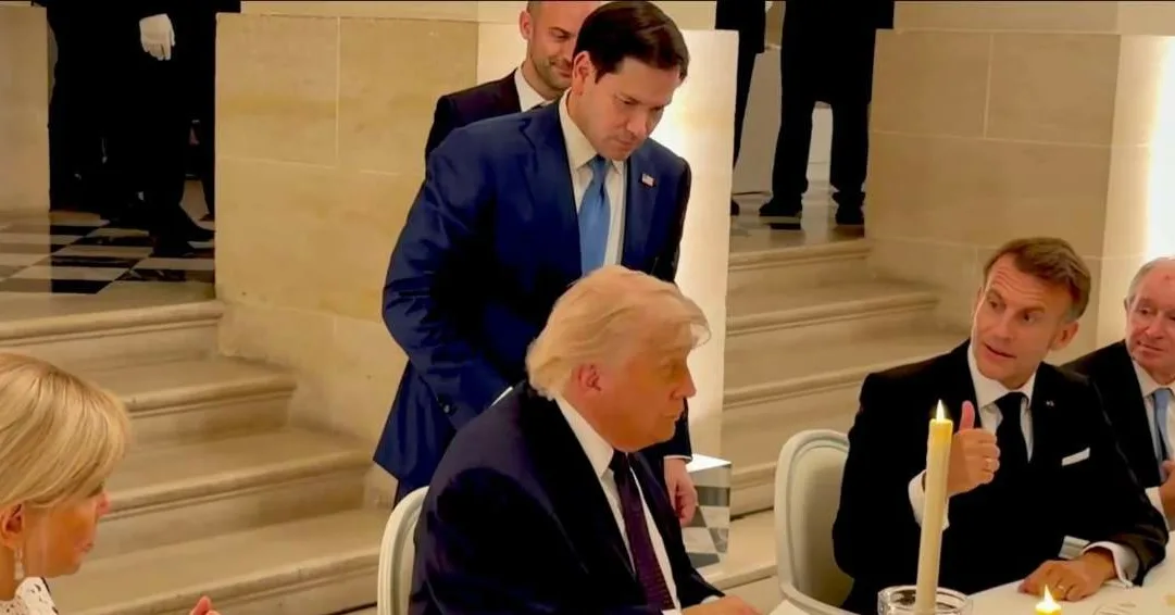 Macron's reaction said it all