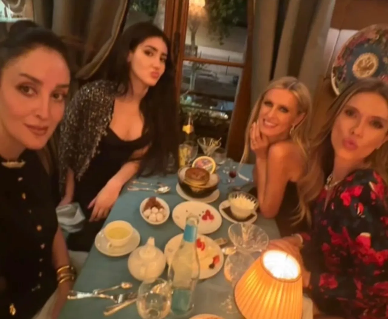 Nicky Hilton joins Bettina's Paris girls' night