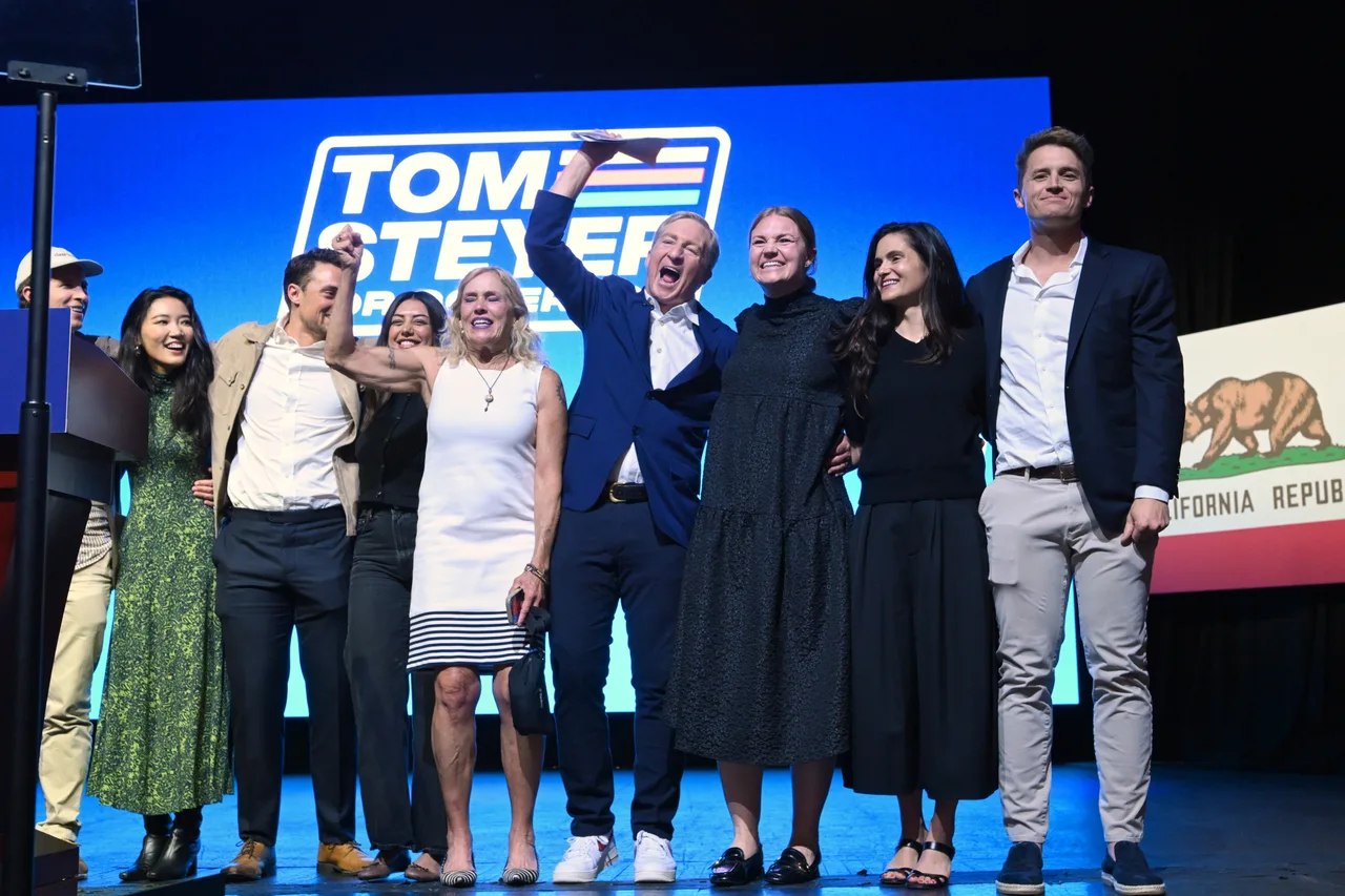 Steyer shares reflective moment of gratitude alongside family