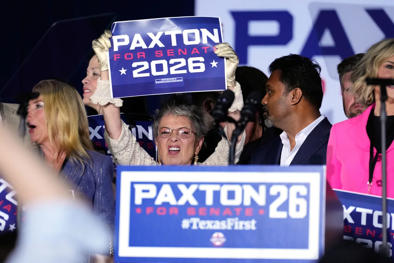 Supporters cheers for Ken Paxton's win