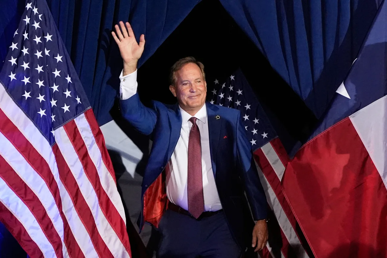 Ken Paxton visibly happy as he defeats Coryn