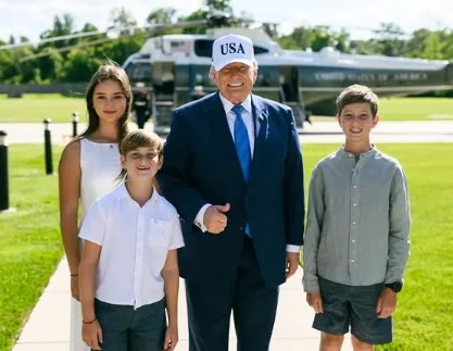 Trump's heartwarming moments with grandchildren