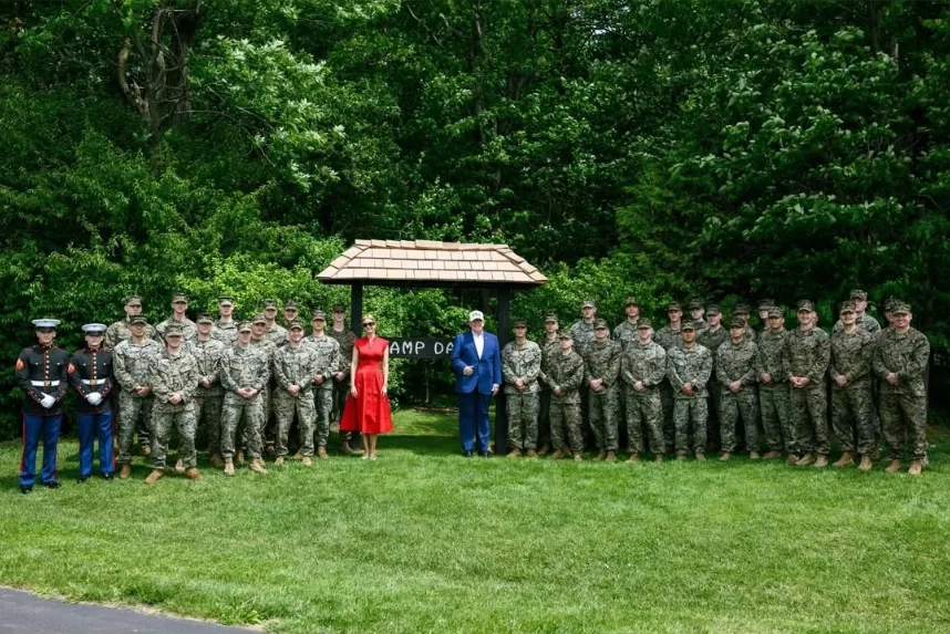 A rare look inside Camp David