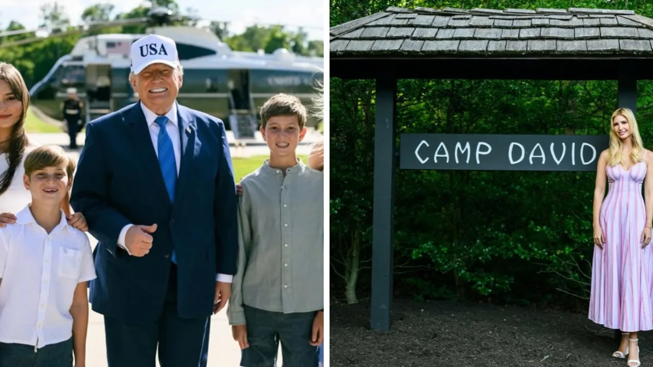 Trump beams alongside grandchildren in rare Camp David family photos shared by daughter Ivanka