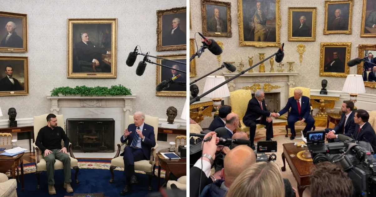 A gilded Oval Office
