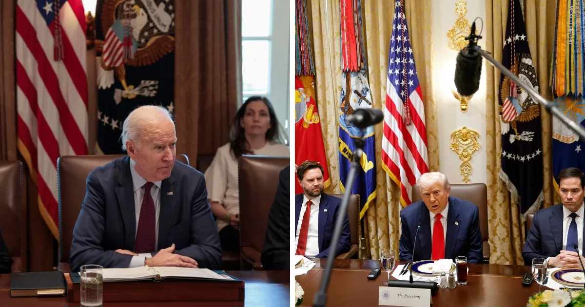 Trump extends signature gold décor to Cabinet Room