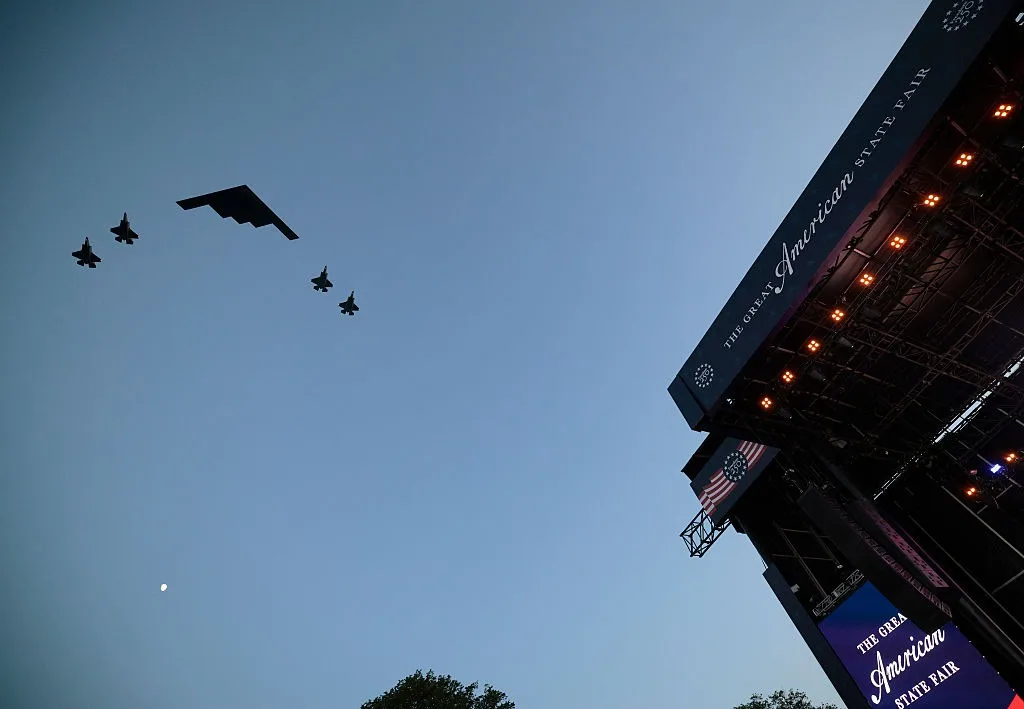 Military flyovers thrill crowds