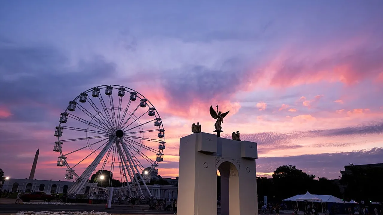 Trump’s Great American State Fair turns National Mall into fairground with 110-foot Ferris wheel, triumphal arch, rodeos