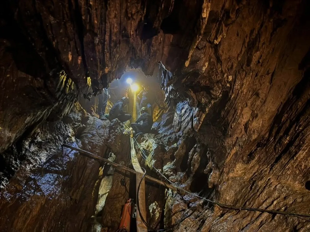 Suffocation, fear and a hubcap-wide cave