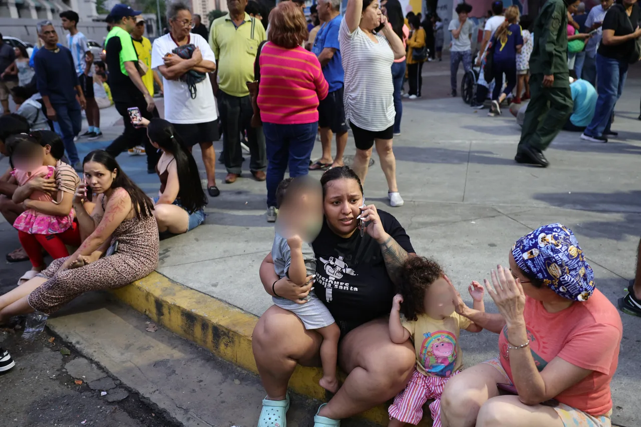 Thousands flee as the earth begins to shake