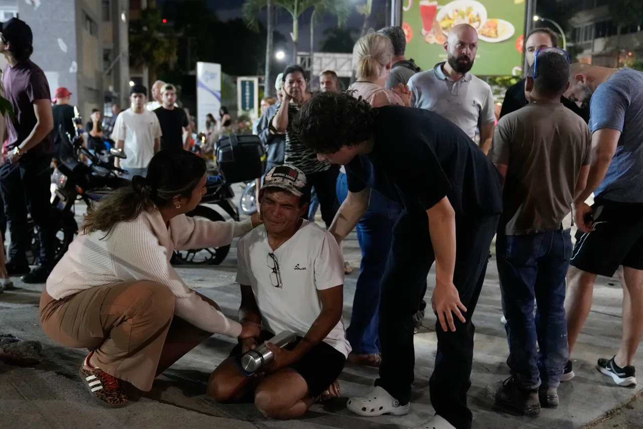 Tears replace panic as survivors comfort one another
