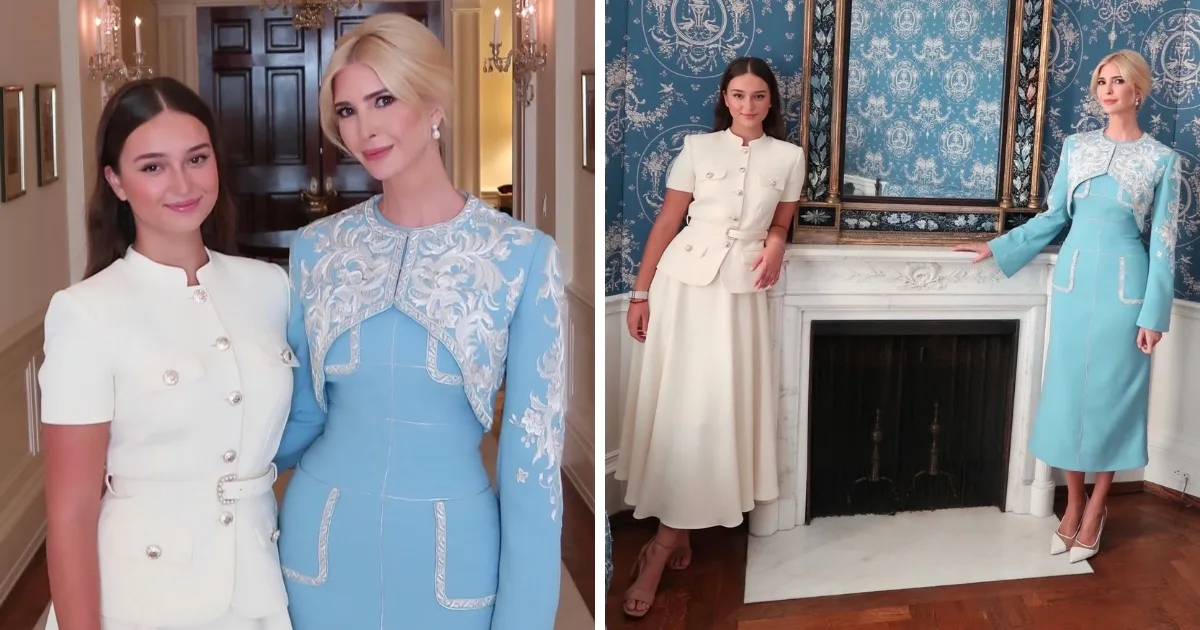 Arabella makes it a mother-daughter fashion moment