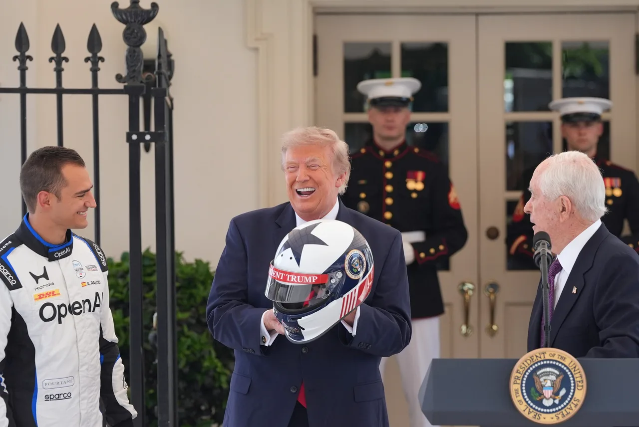 A custom helmet for the president