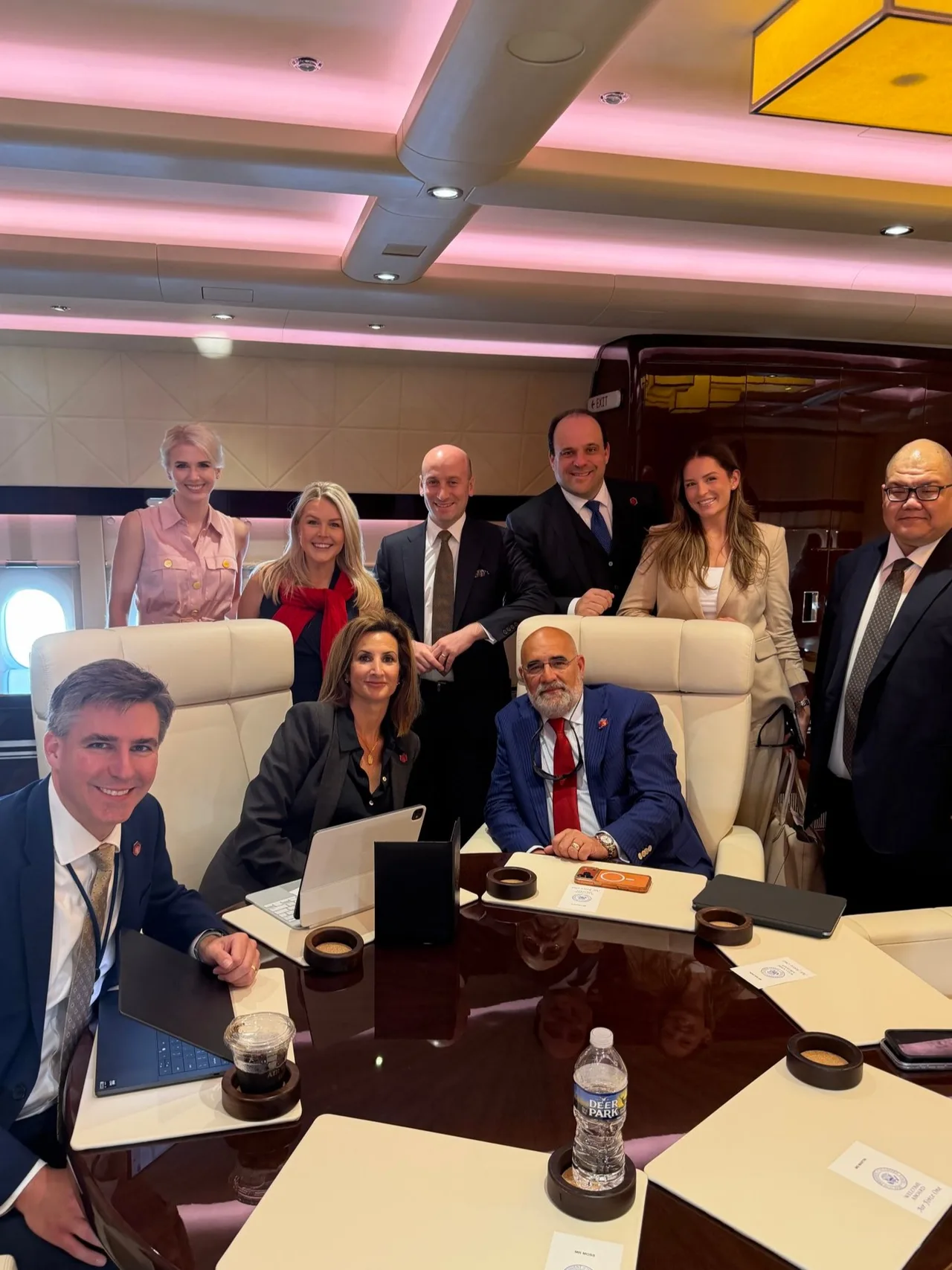 Inside the inaugural flight with Trump's team