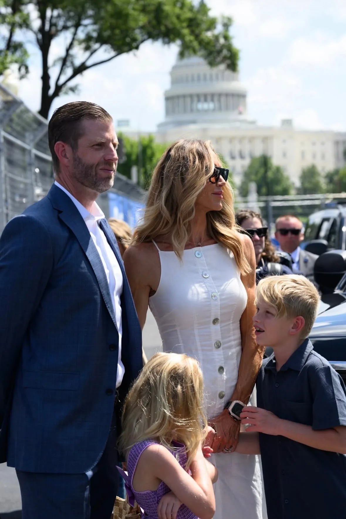 Eric and Lara Trump make it a family outing