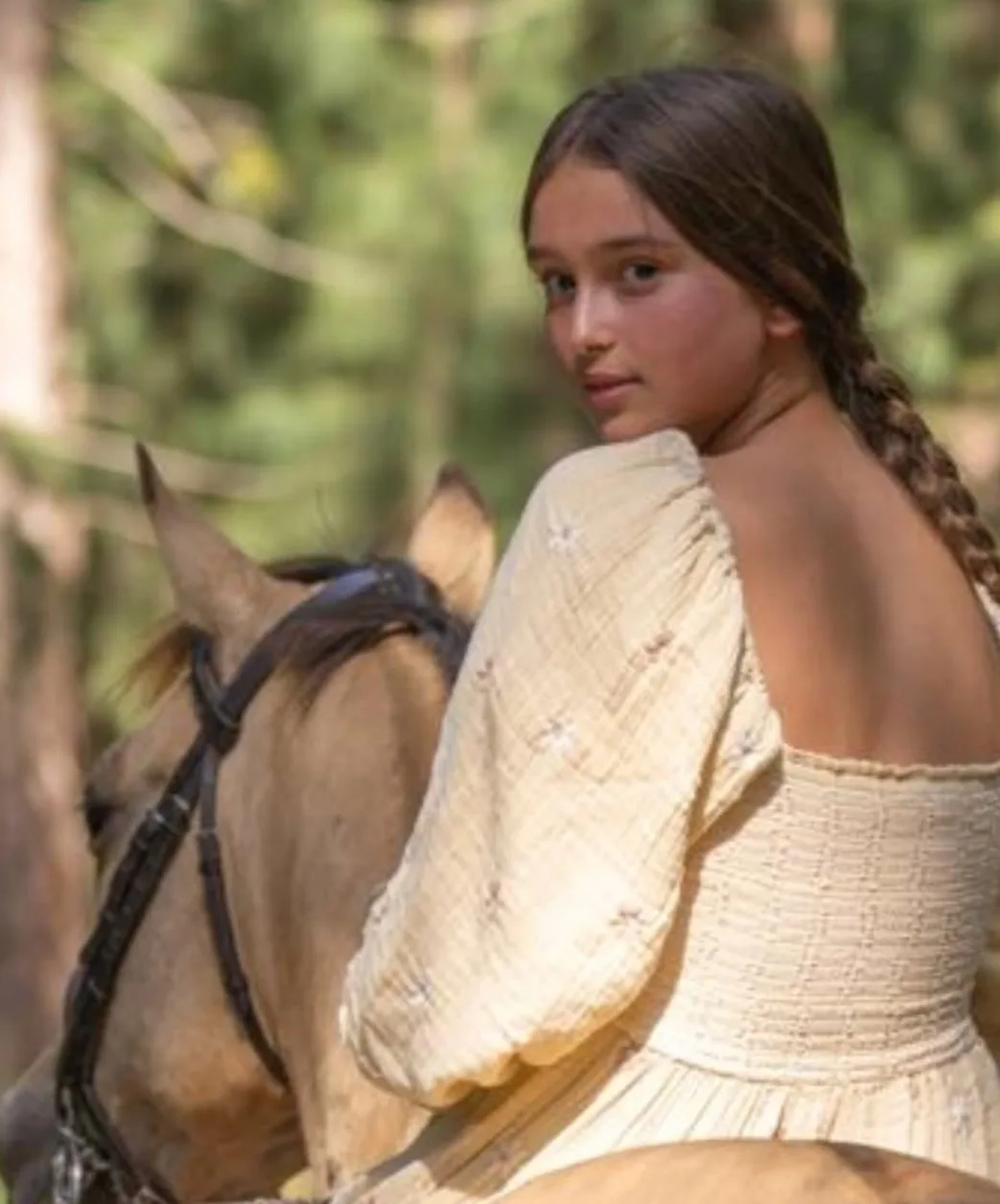 Arabella's love of horseback riding