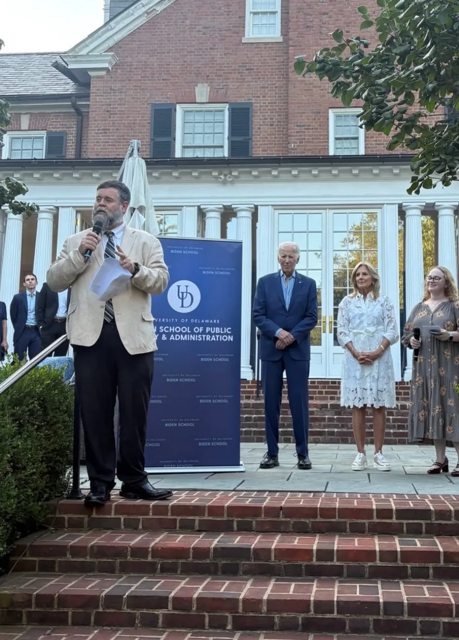 Joe and Jill Biden return to the University of Delaware