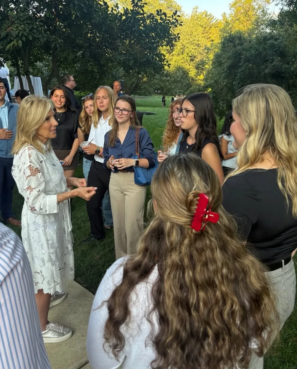 Jill Biden gets her own moment with students