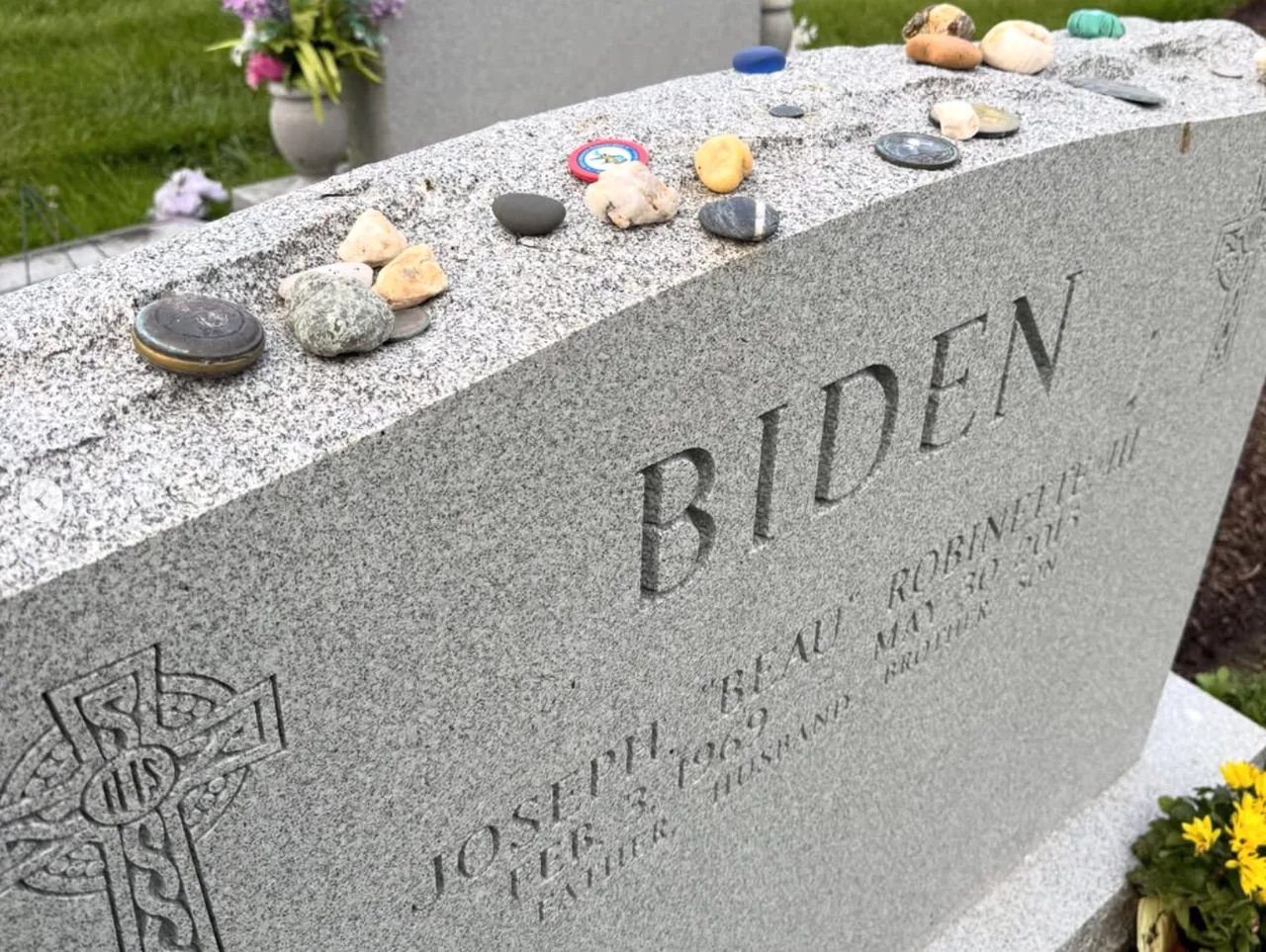 Ashley includes poignant visit to Biden family gravesite