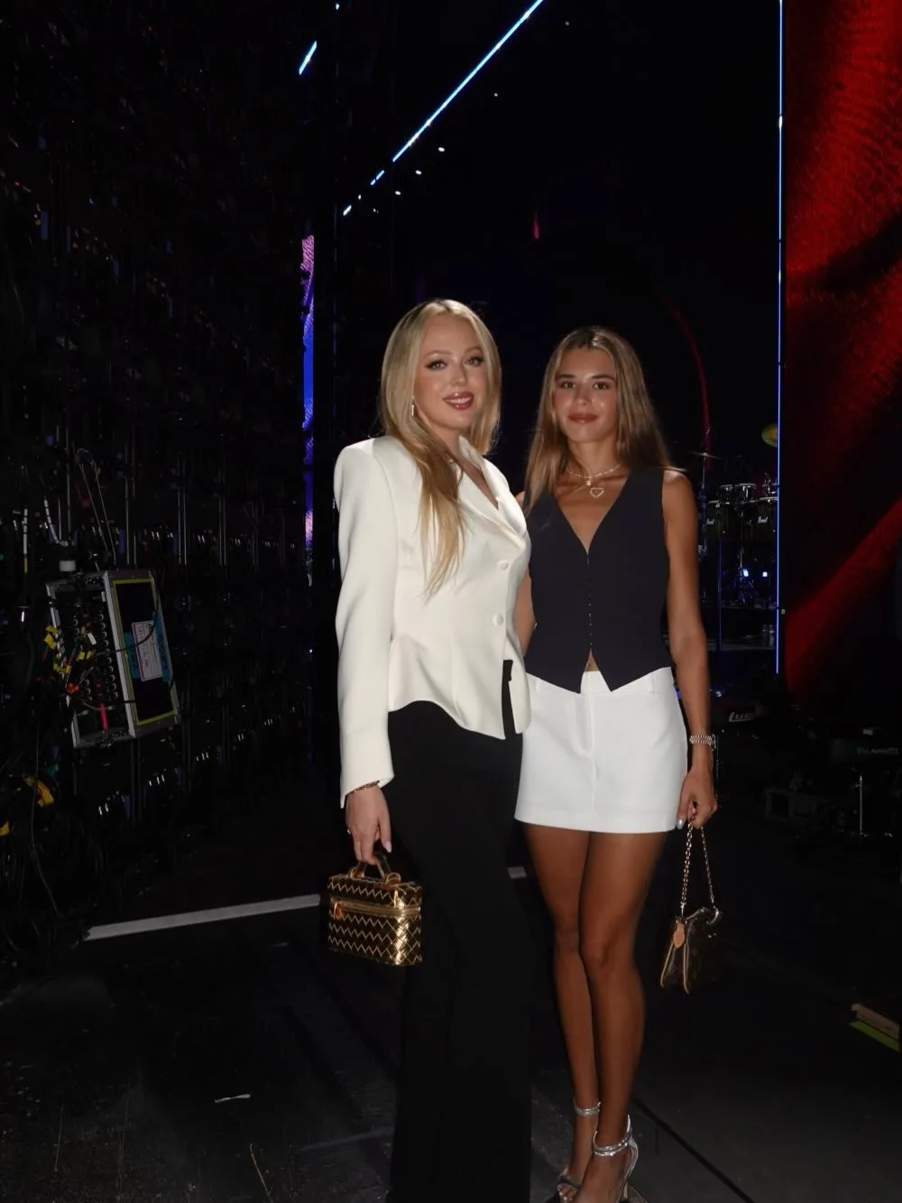 Backstage smiles with Tiffany Trump