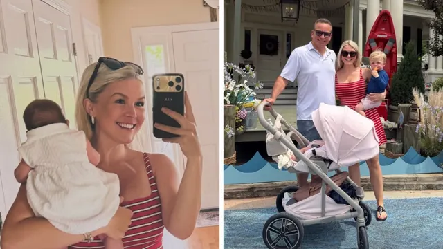 Karoline Leavitt brings newborn daughter along with son to JD Vance’s ‘amazing’ pool party at VP residence