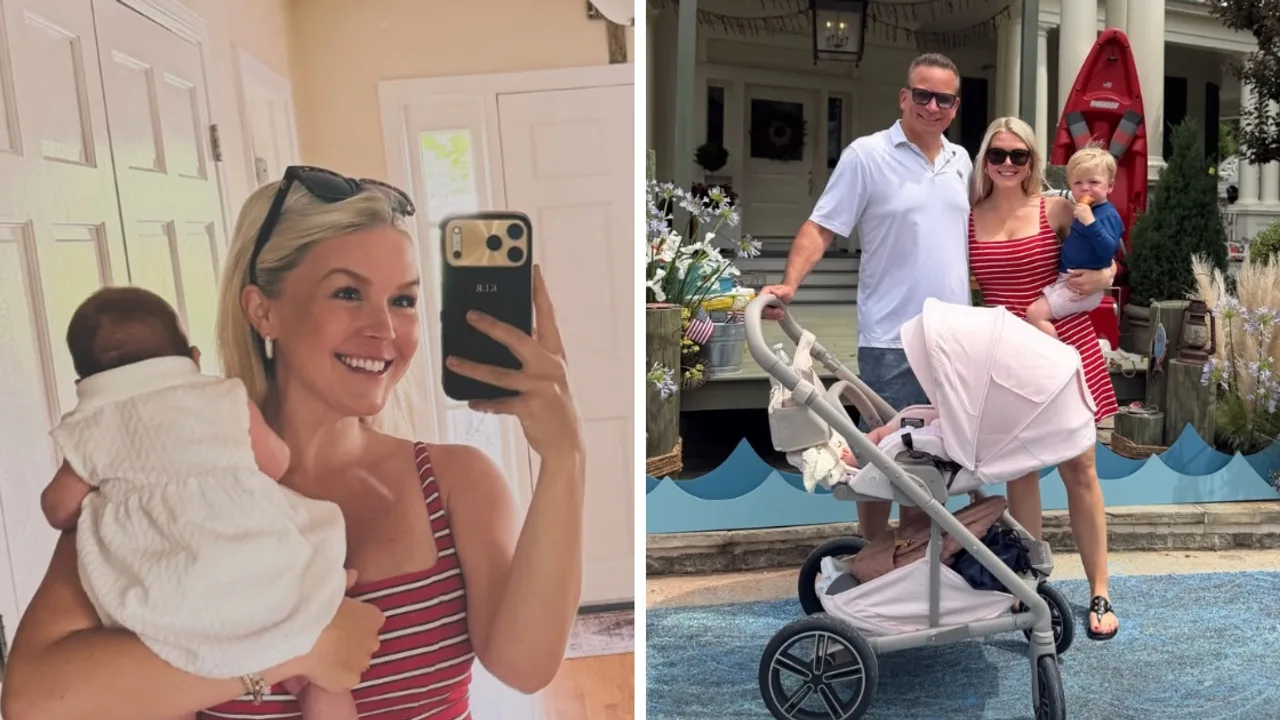 Karoline Leavitt brings newborn daughter along with son to JD Vance’s ‘amazing’ pool party at VP residence
