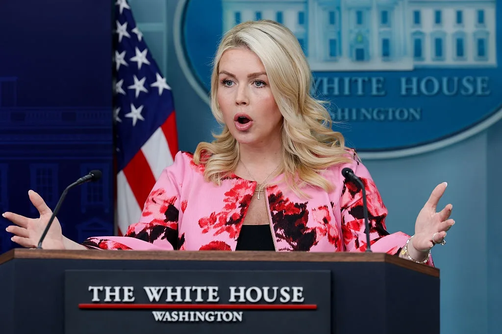 Karoline Leavitt makes history at her first White House briefing