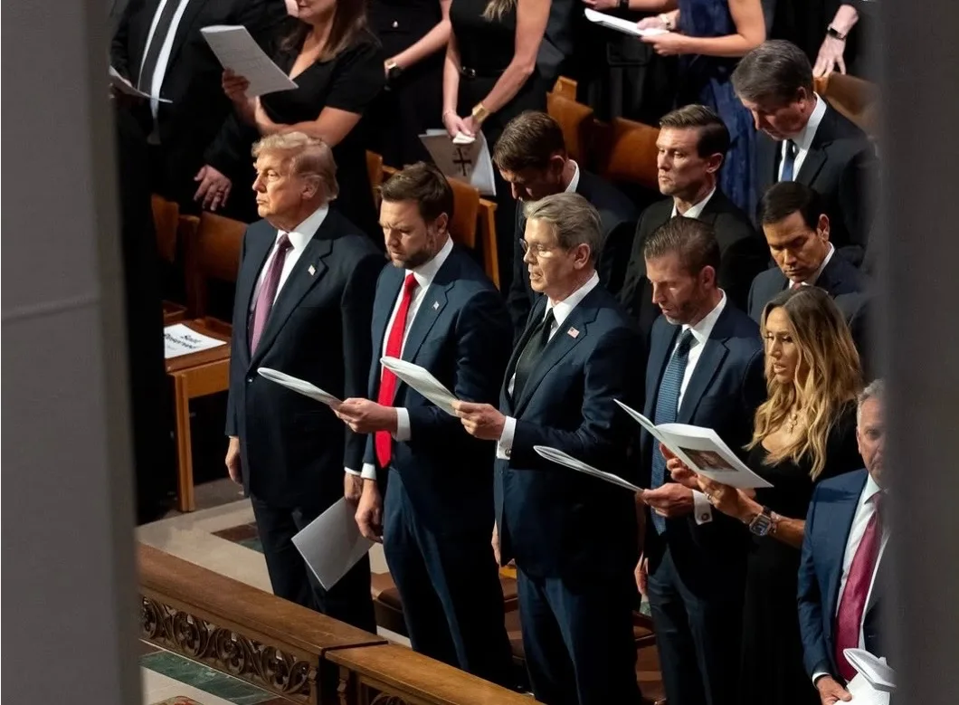 Trump family pays its respects
