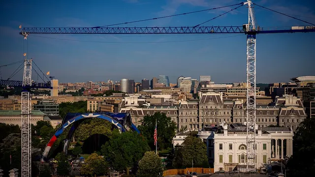 Massive UFC arena emerges outside White House as Trump’s ‘once-in-a-lifetime’ project set to create history