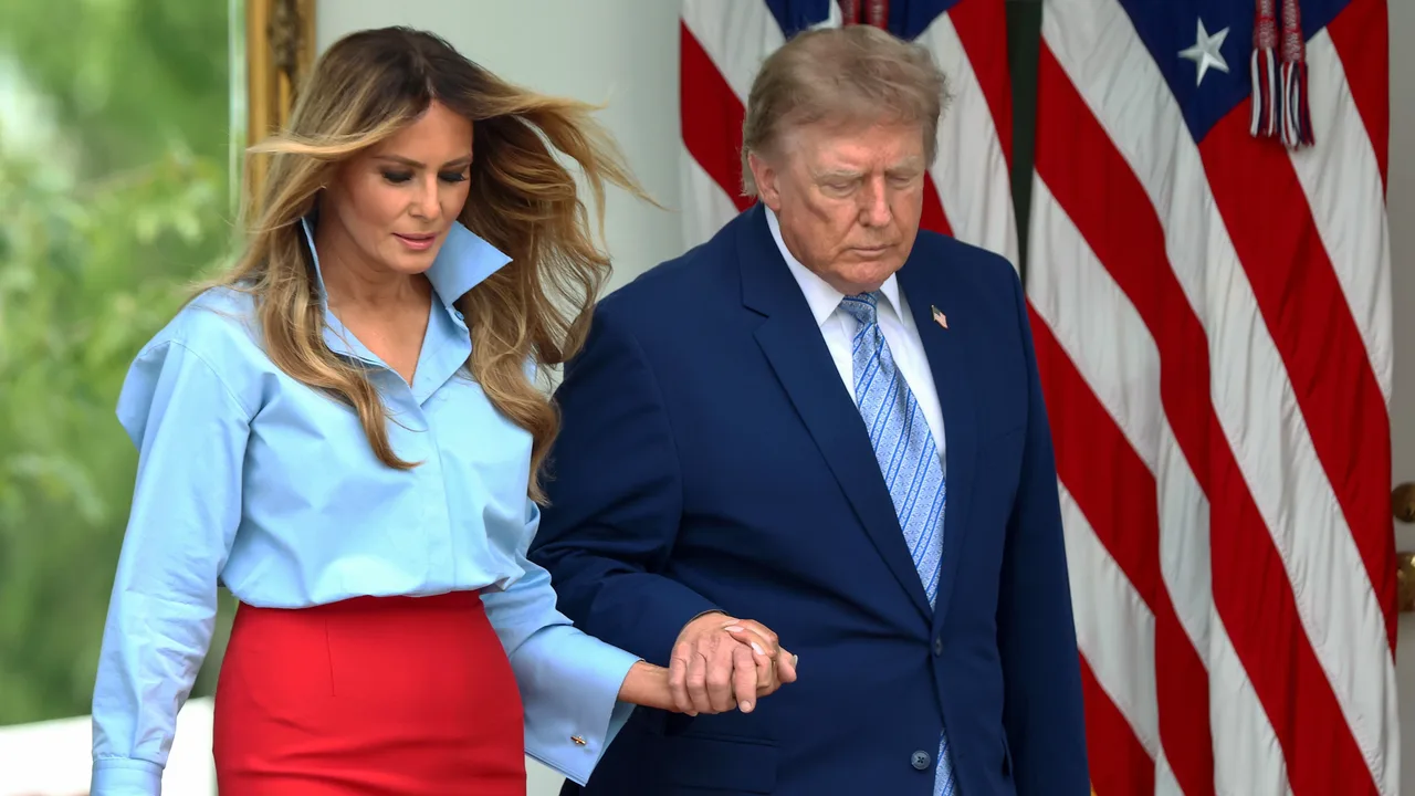 Melania and Donald Trump emerge hand-in-hand after first lady’s string of no-shows amid Natalie Harp rumors