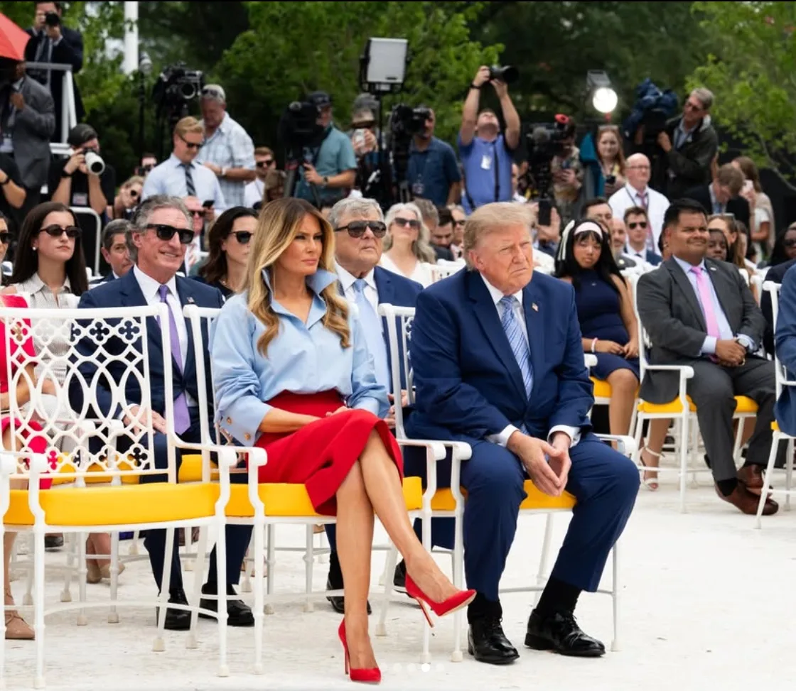 Melania Trump's rare appearance at Freedom 250