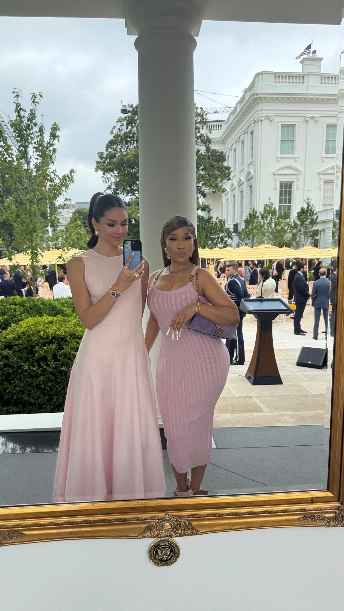 Nicki steals spotlight at Rose Garden luncheon