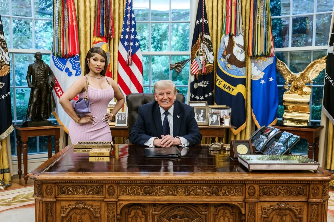 'White House Barbie' poses with ‘favourite President’