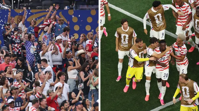 Red, white and roaring: US fans erupt after USMNT's dream World Cup start
