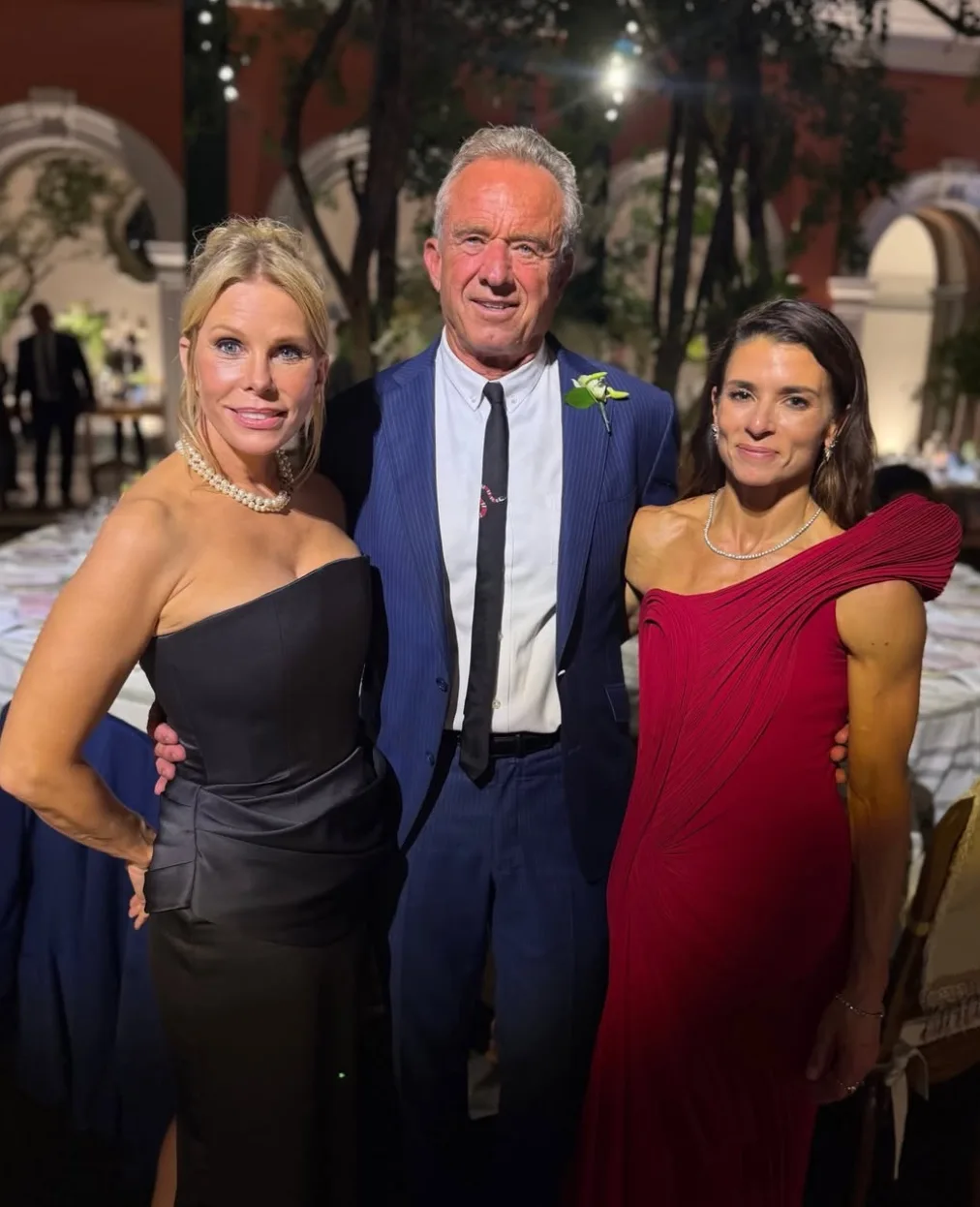 Danica Patrick joins RFK Jr and Cheryl Hines at wedding dinner