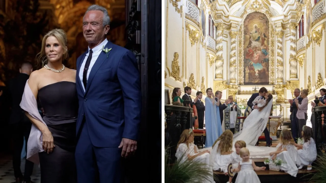 RFK Jr shares rare photos from son Conor Kennedy's lavish Rio wedding to Brazilian pop star Giulia Be