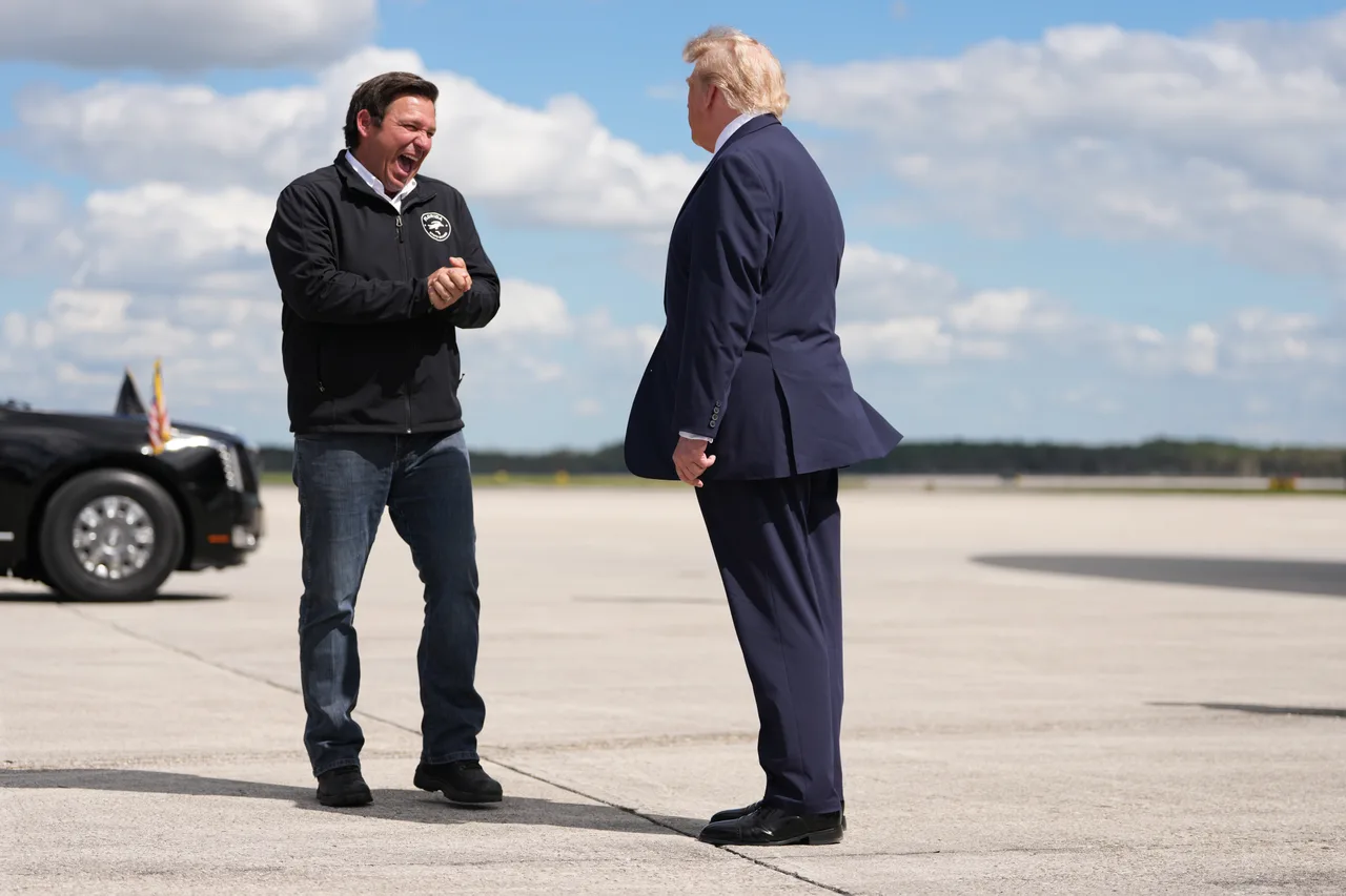 DeSantis gives Trump a warm welcome