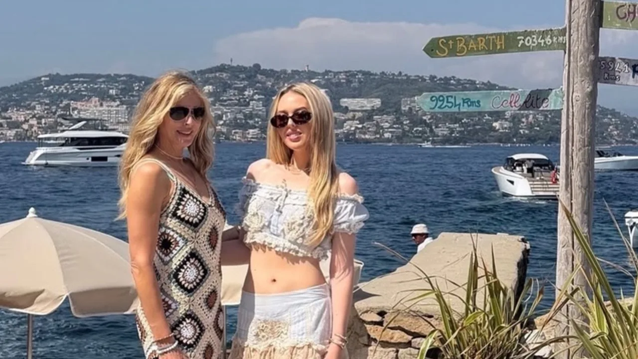 Tiffany Trump and mom Marla Maples glam up for luxury Mediterranean family getaway