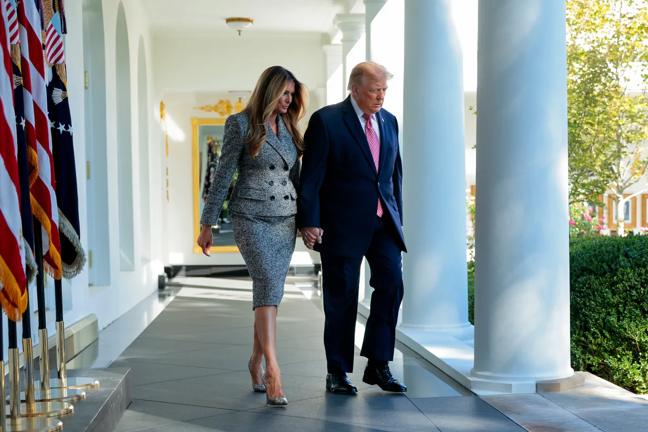 Trump and Melania make an entrance together