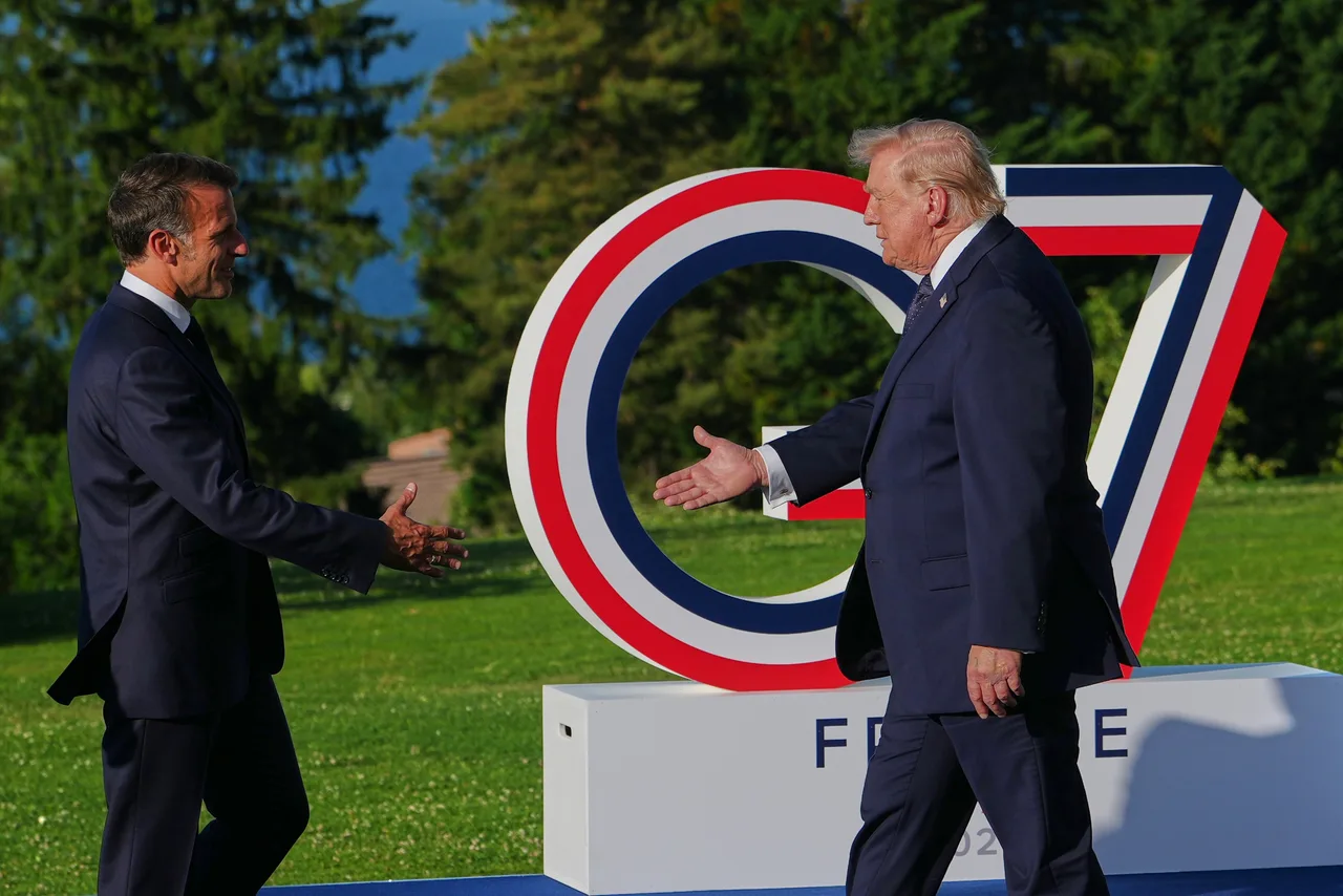 Macron greets Macron as France hosts crucial G7 Talks