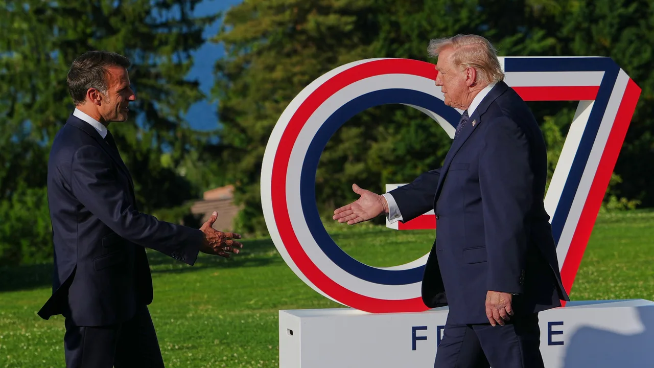 Trump joins Emmanuel and Brigitte Macron as G7 leaders gather for high-stakes summit in France