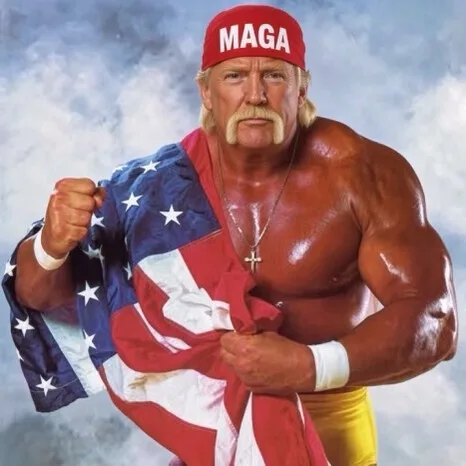 Trump transforms himself into Hulk Hogan