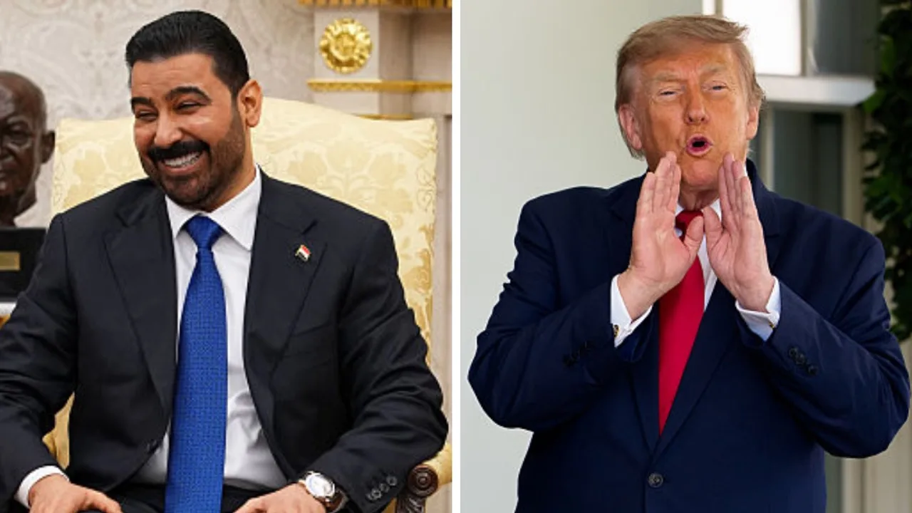 Trump has Iraqi PM Ali Al-Zaidi grinning ear to ear after calling him 'handsome' during White House meeting
