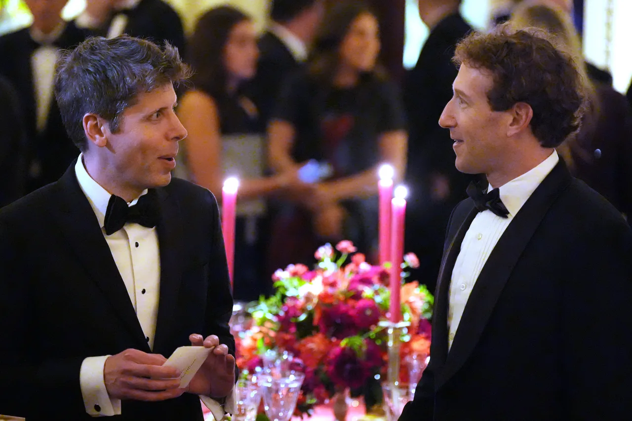 Sam Altman and Mark Zuckerberg mingle as tech rivals share the room