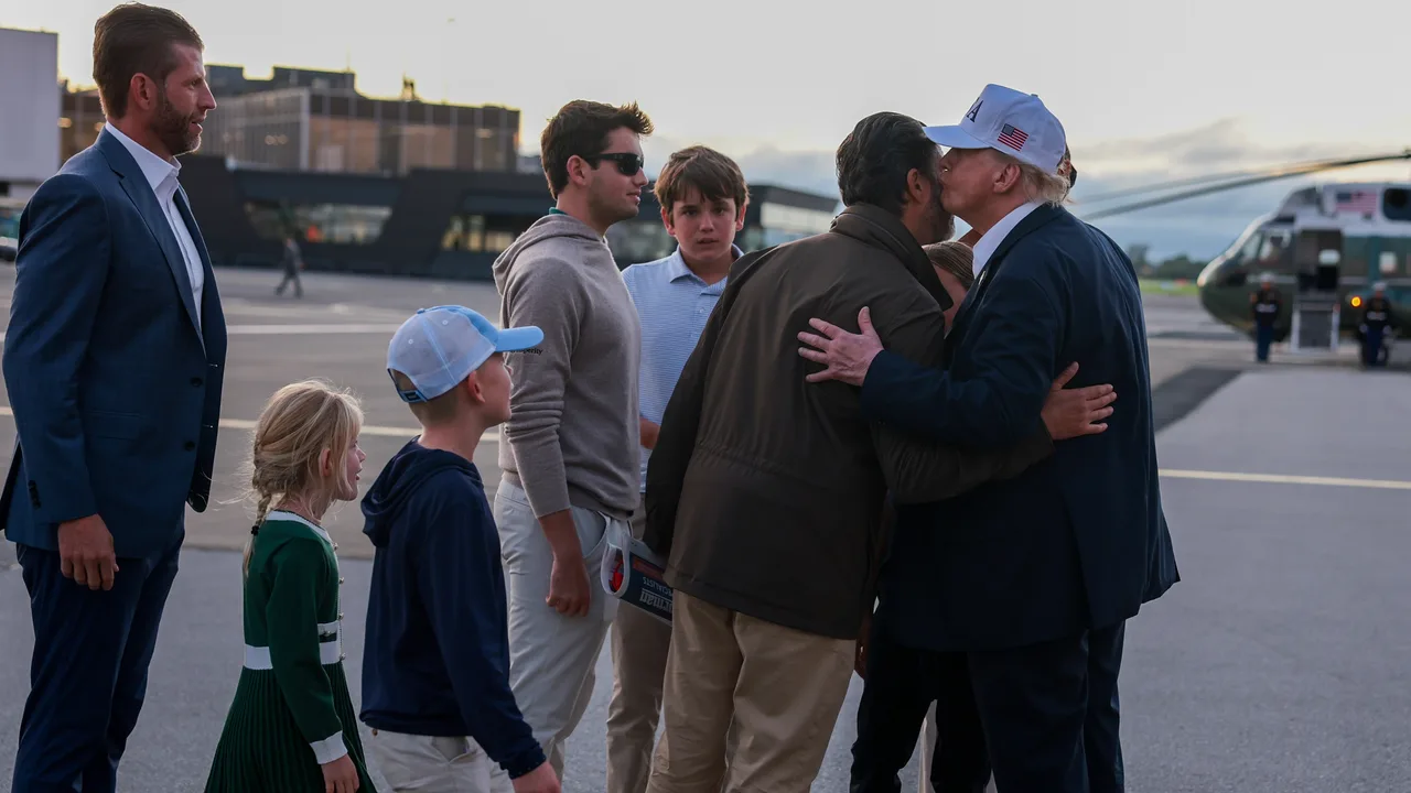 7 candid Trump family moments from Ireland trip, including Don Jr kiss and... bizarre bathroom selfie
