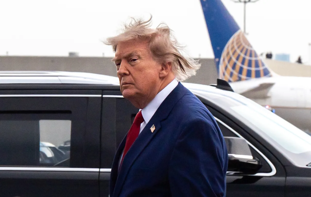 The wind has produced some of Trump’s most unusual hair moments